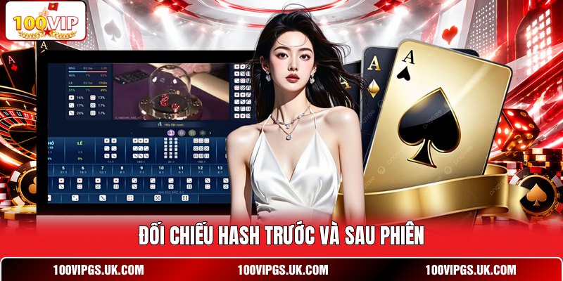 Đối chiếu hash trước và sau phiên