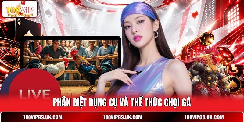 Phân biệt dụng cụ và thể thức chọi gà