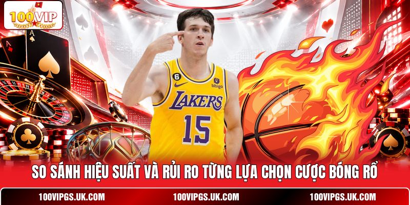 So sánh hiệu suất và rủi ro từng lựa chọn cược bóng rổ